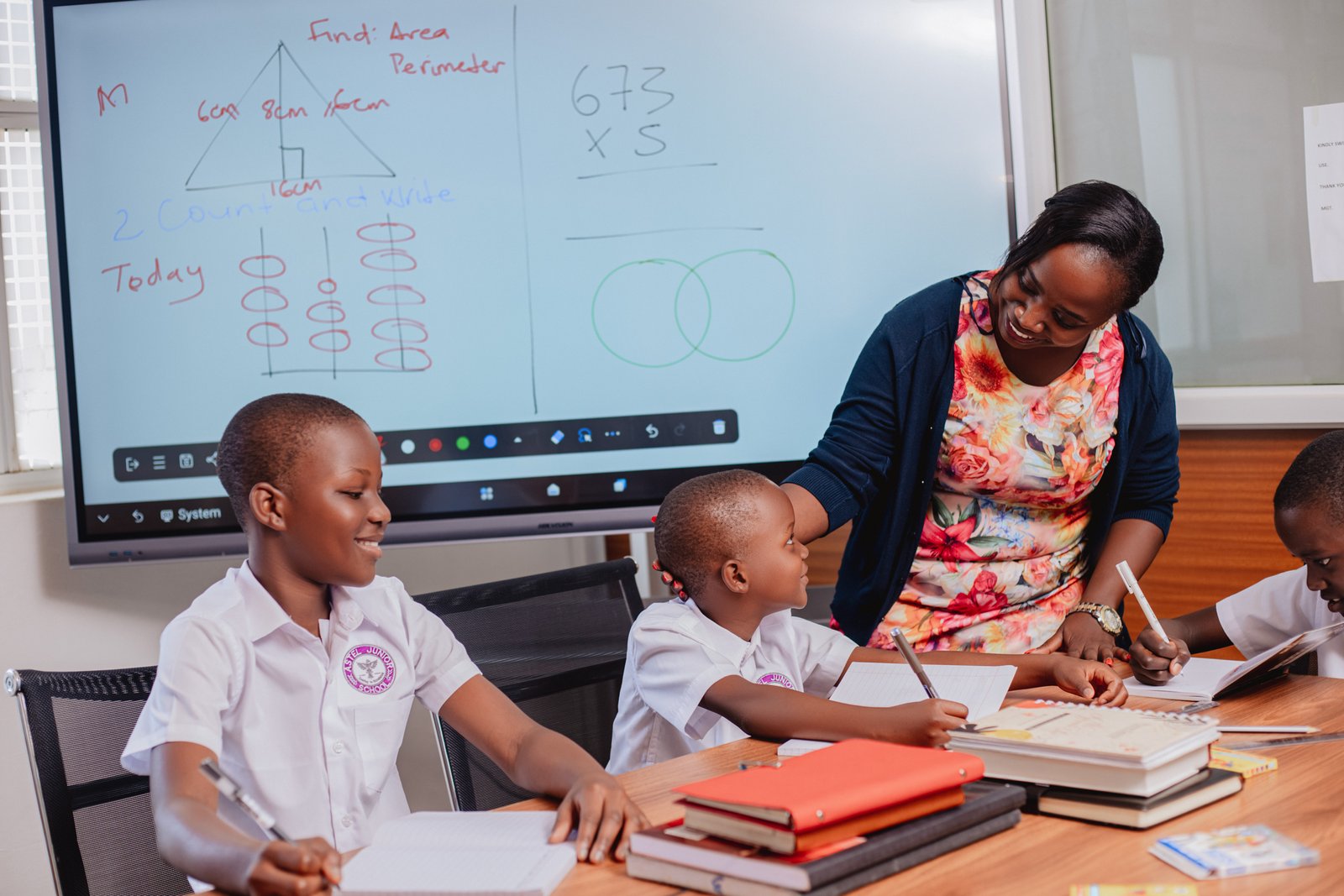 Astel Junior School pupils playing sports